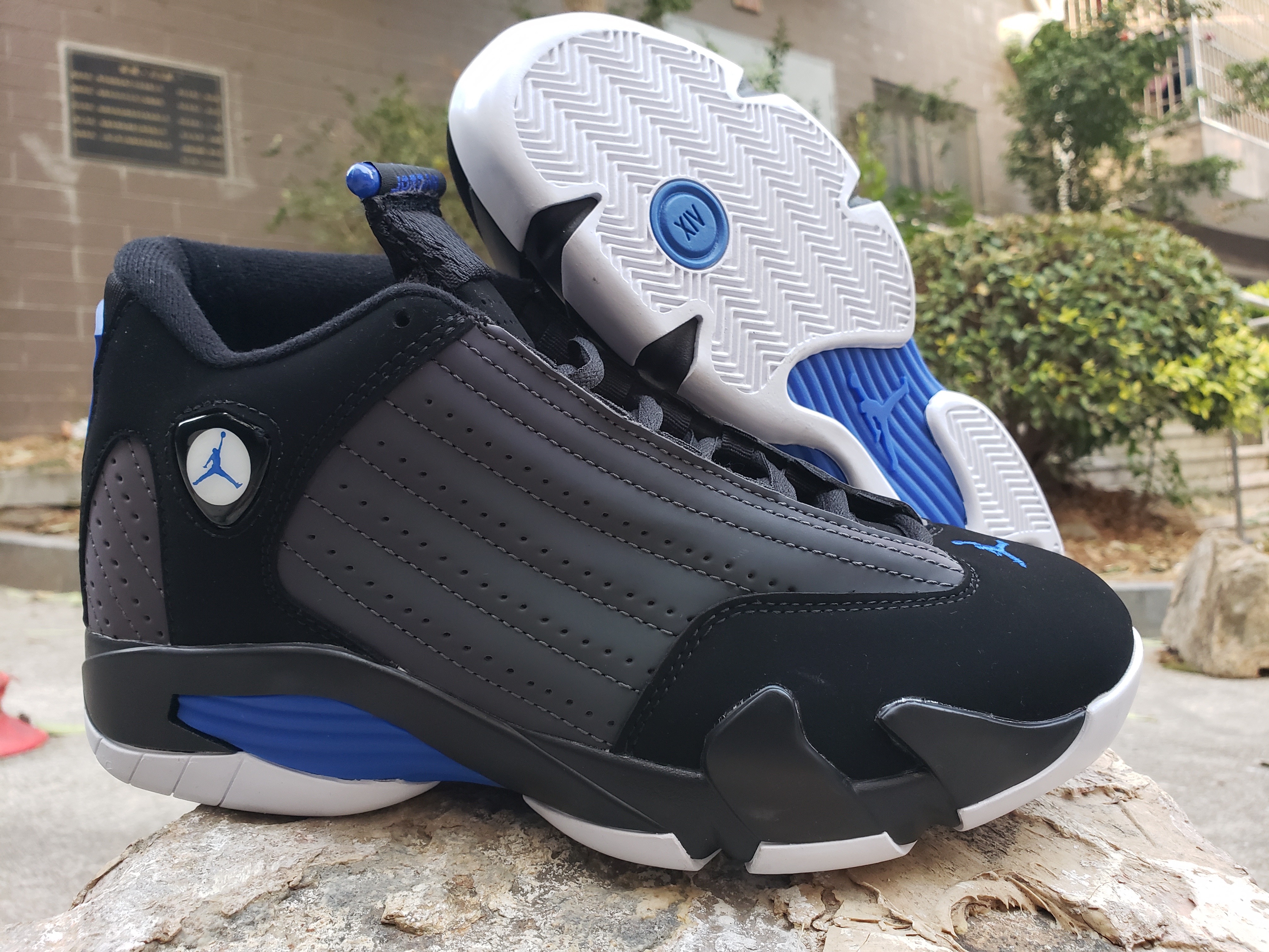 2020 Air Jordan 14 Retro Black Blue Shoes